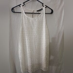 Apt. 9 White Lace Tank Top